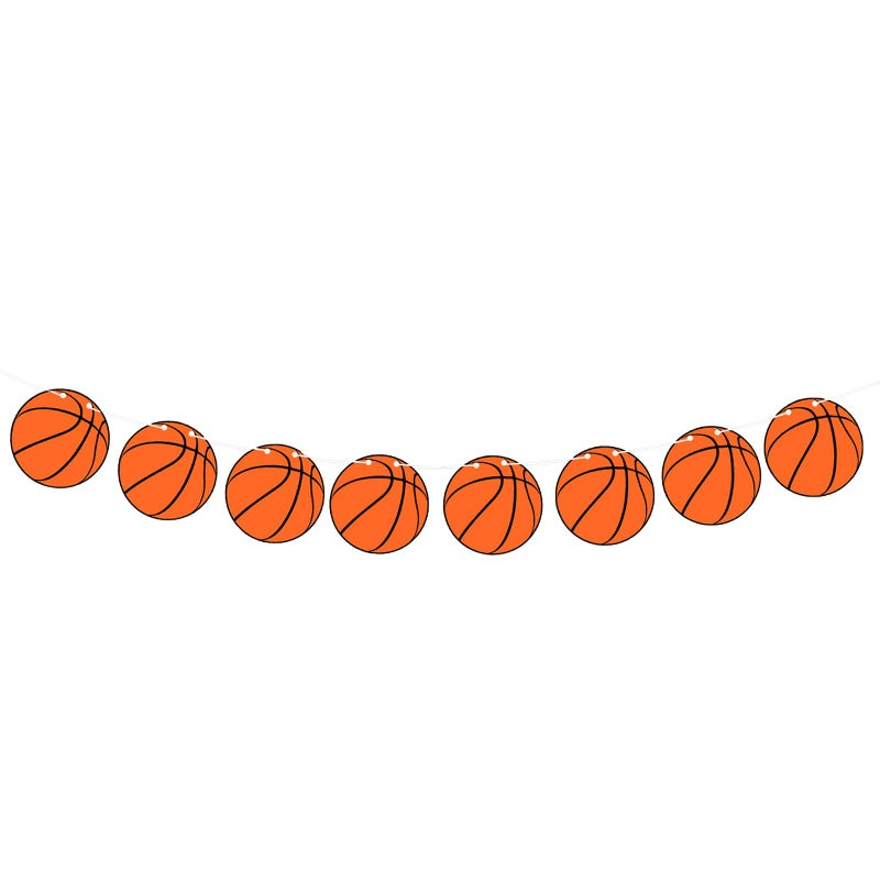 BIEUFBJI Basketball Banners, Basketball Themed Party Decorations, Kids Teenagers Boys Men Birthday Banner Basketball Party Decoration - Image 1